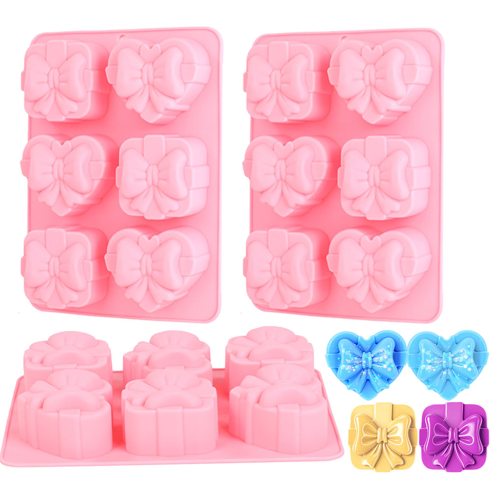 Candle Supplies In Bulk - Square Heart Shape Silicone Mold 6