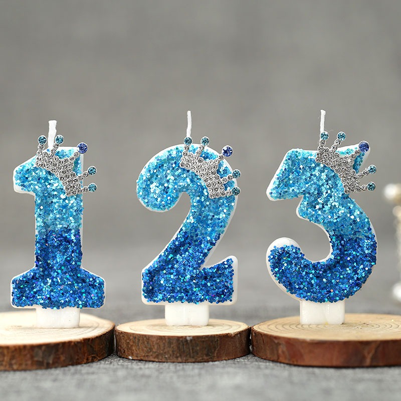 Creative Peacock Blue Crown Di - Supplies Of Candle review and price