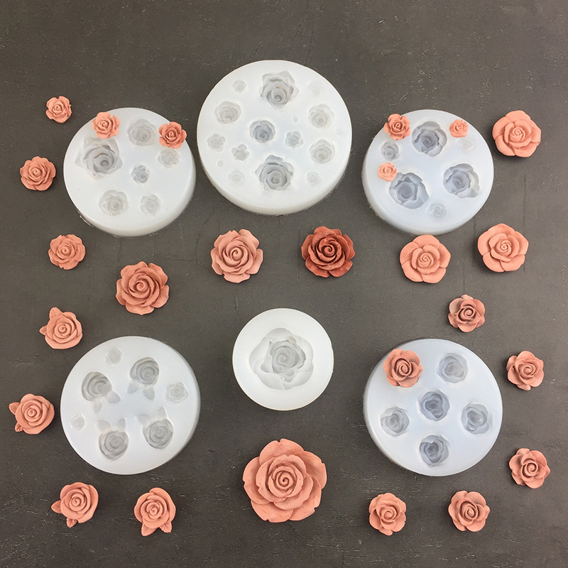 3D Rose Flower Shape Leaf Sili - Candle Making Supplies Online review and price