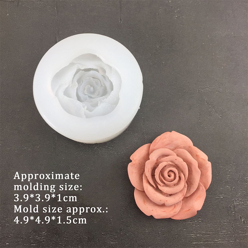 3D Rose Flower Shape Leaf Sili - Candle Making Supplies Online review and price