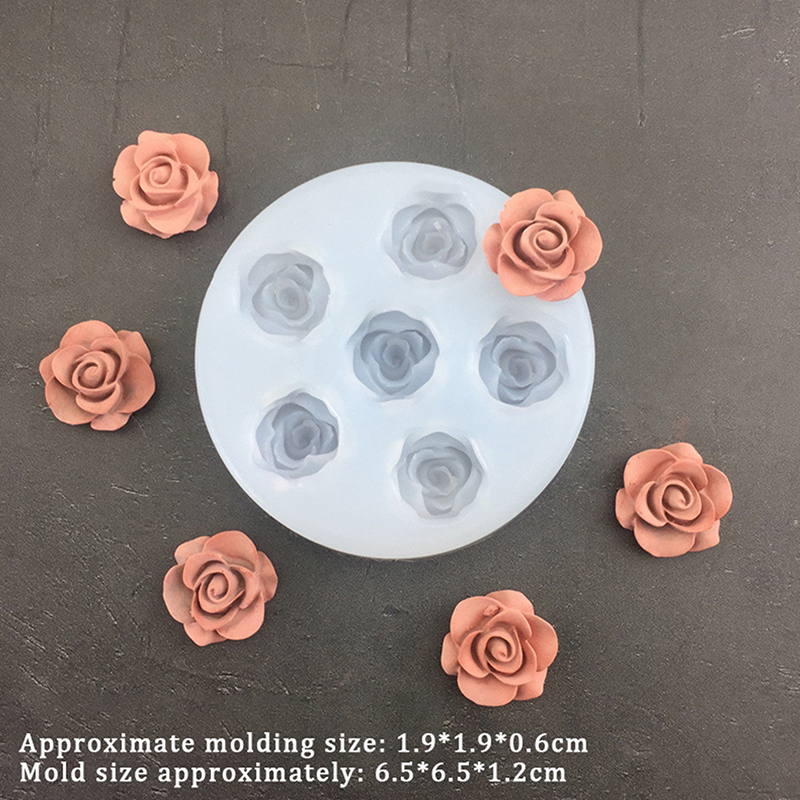 3D Rose Flower Shape Leaf Sili - Candle Making Supplies Online review and price