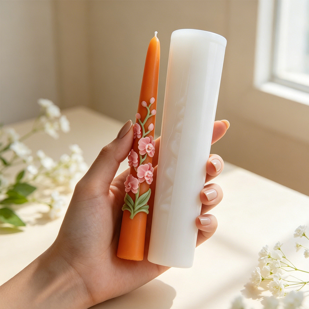 Long Pole Flower Taper Candle  - Candle Supplies In Bulk review and price