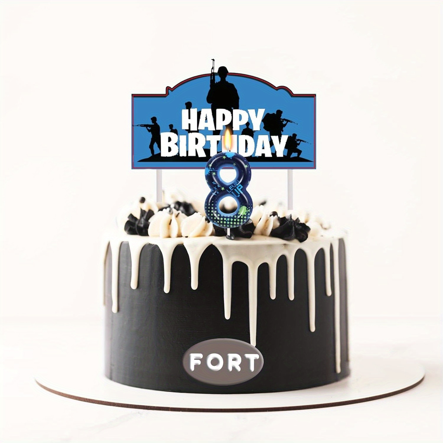 Blue Game Boy 0-9 Birthday Can - Supplies Of Candle review and price