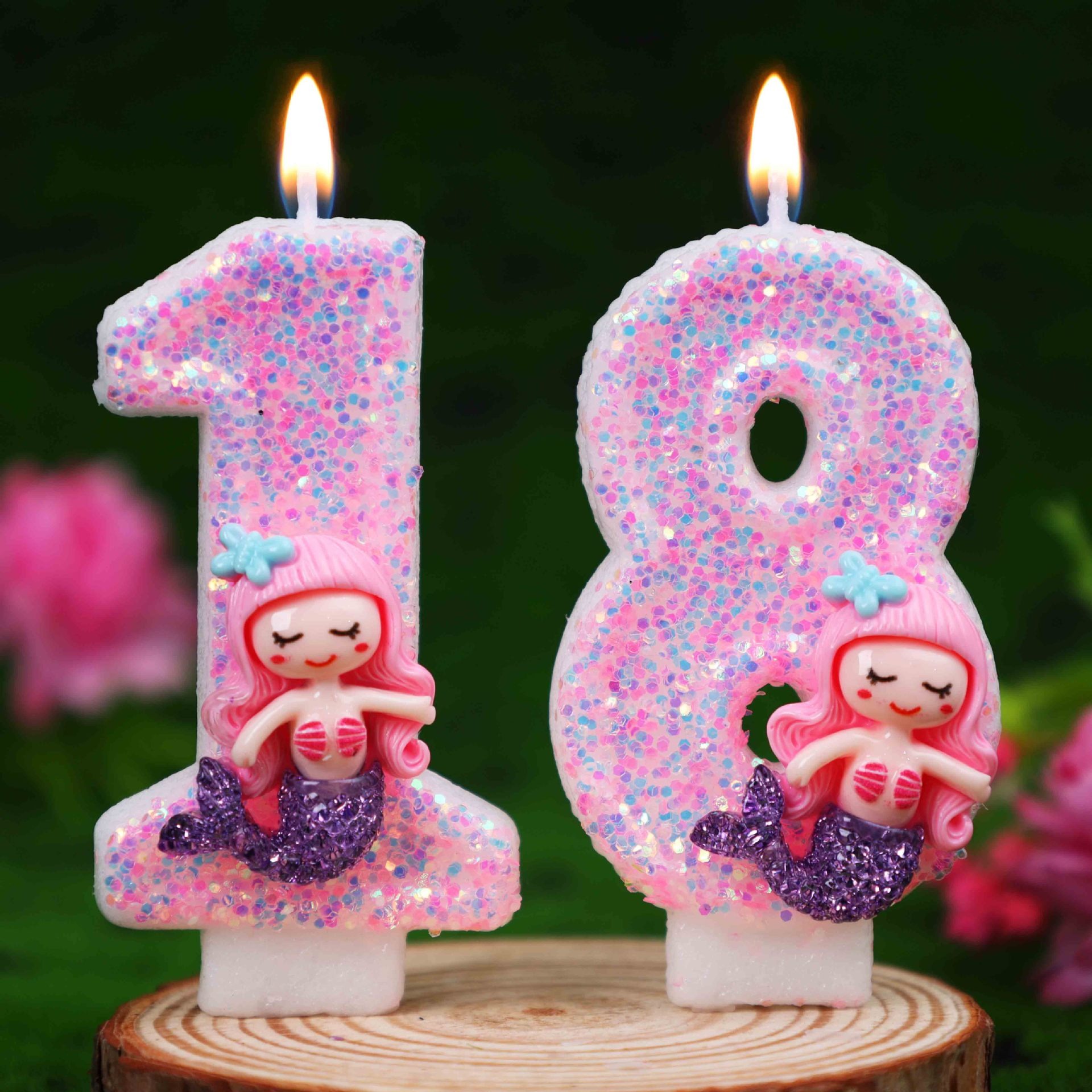 Creative Pink Mermaid 0-9 Digi - Supplies Of Candle review and price