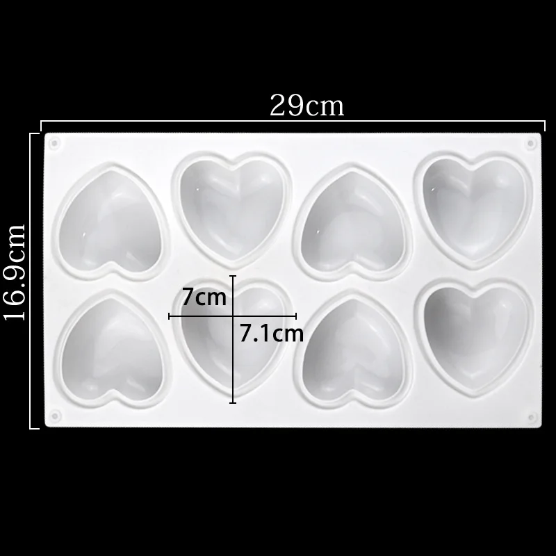 Love Heart Silicone Soap Mold  - Candle Making Supplies Online review and price