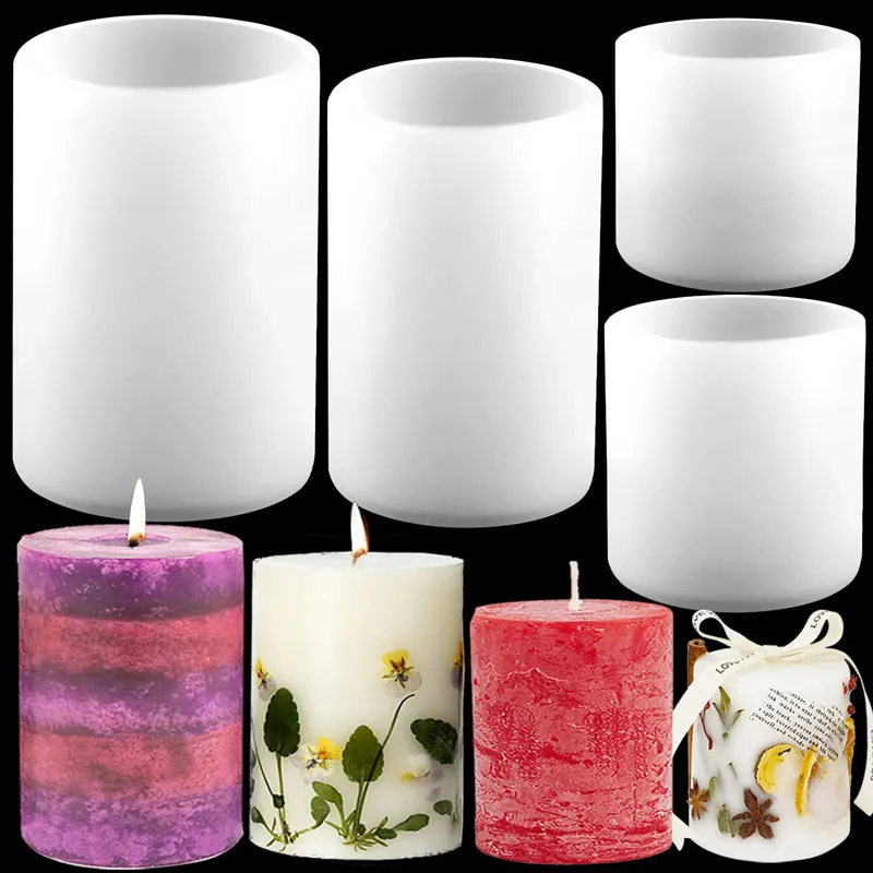 Cylinder Silicone Candle Molds - Candle Supplies Storage review and price