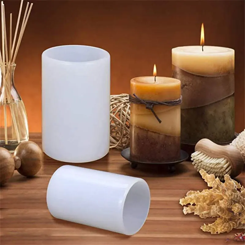 Cylinder Silicone Candle Molds - Candle Supplies Storage review and price