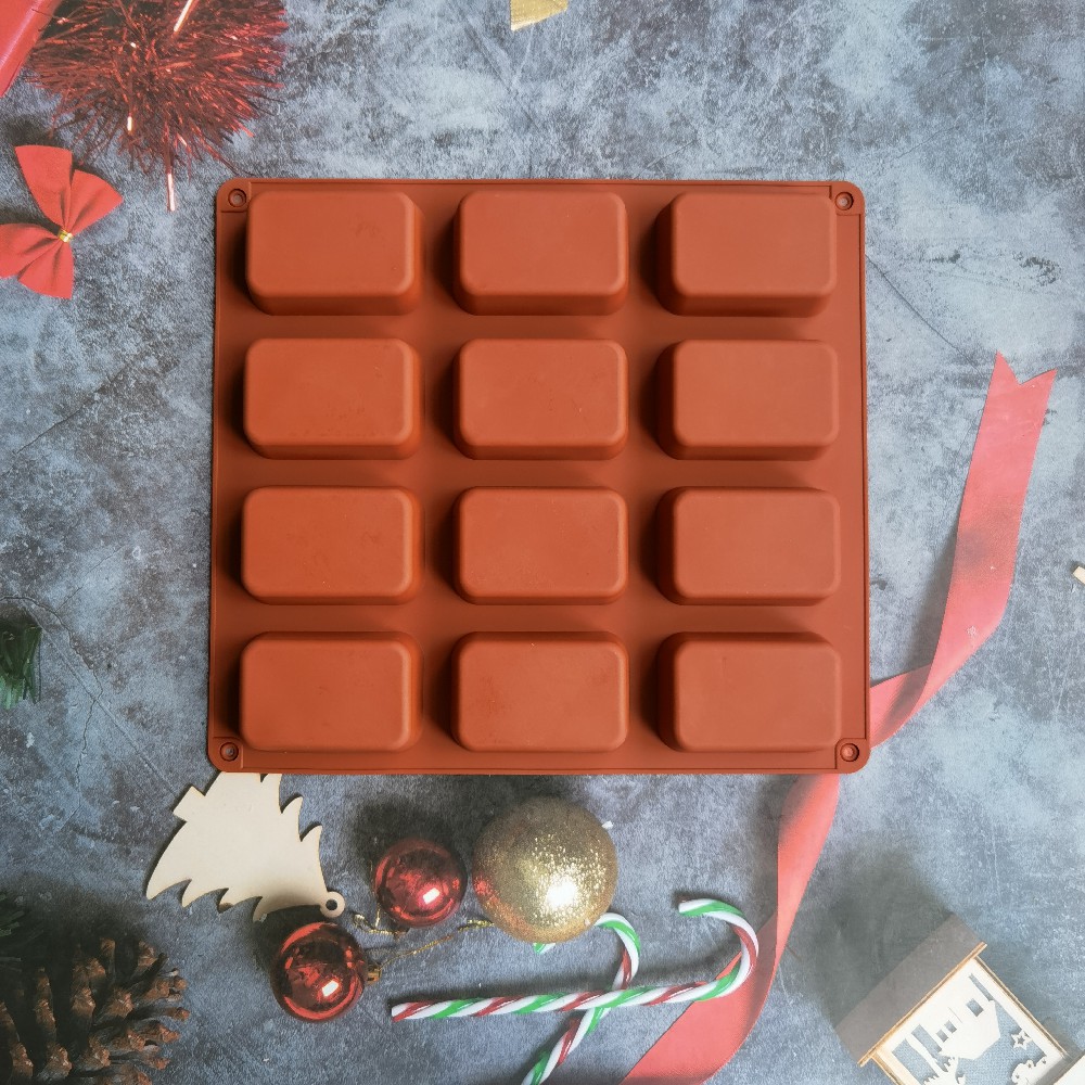 12 Cavity Square Silicone Soap - Candle Supplies In Bulk review and price