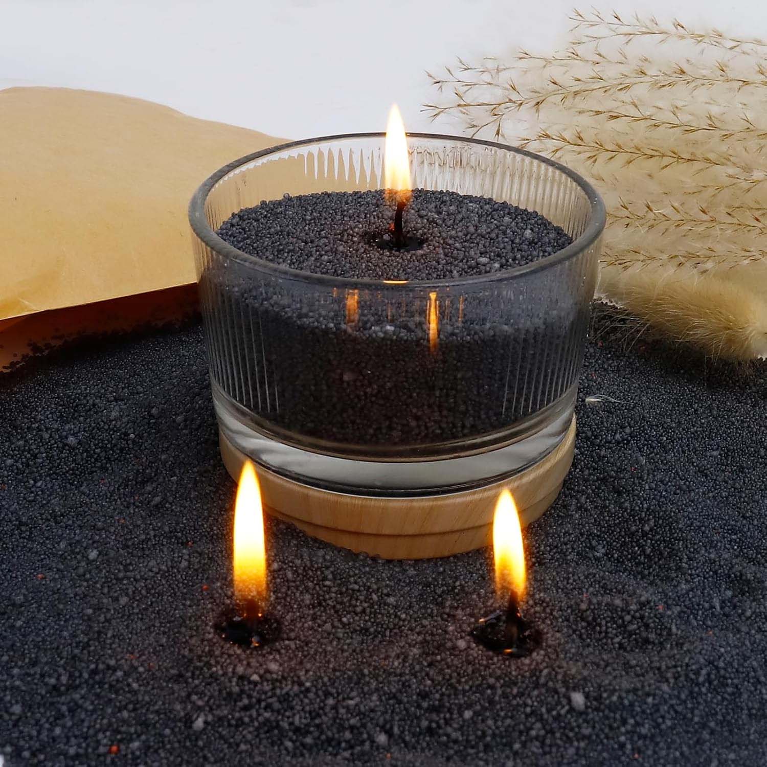 Black Candle Sand with Wick, 2 - Candle Supplies In Bulk review and price
